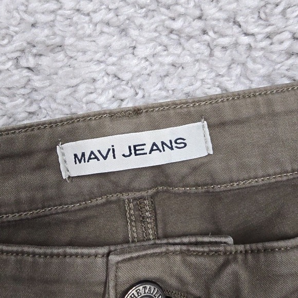 Mavi Jeans Mens 35x30 Green Zach Straight Leg Stretch Midrise Preppy - Picture 3 of 12